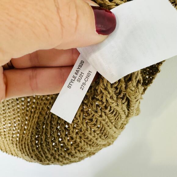 J.Crew Relaxed-fit linen beach sweater in Light Walnut Small - Picture 5 of 9